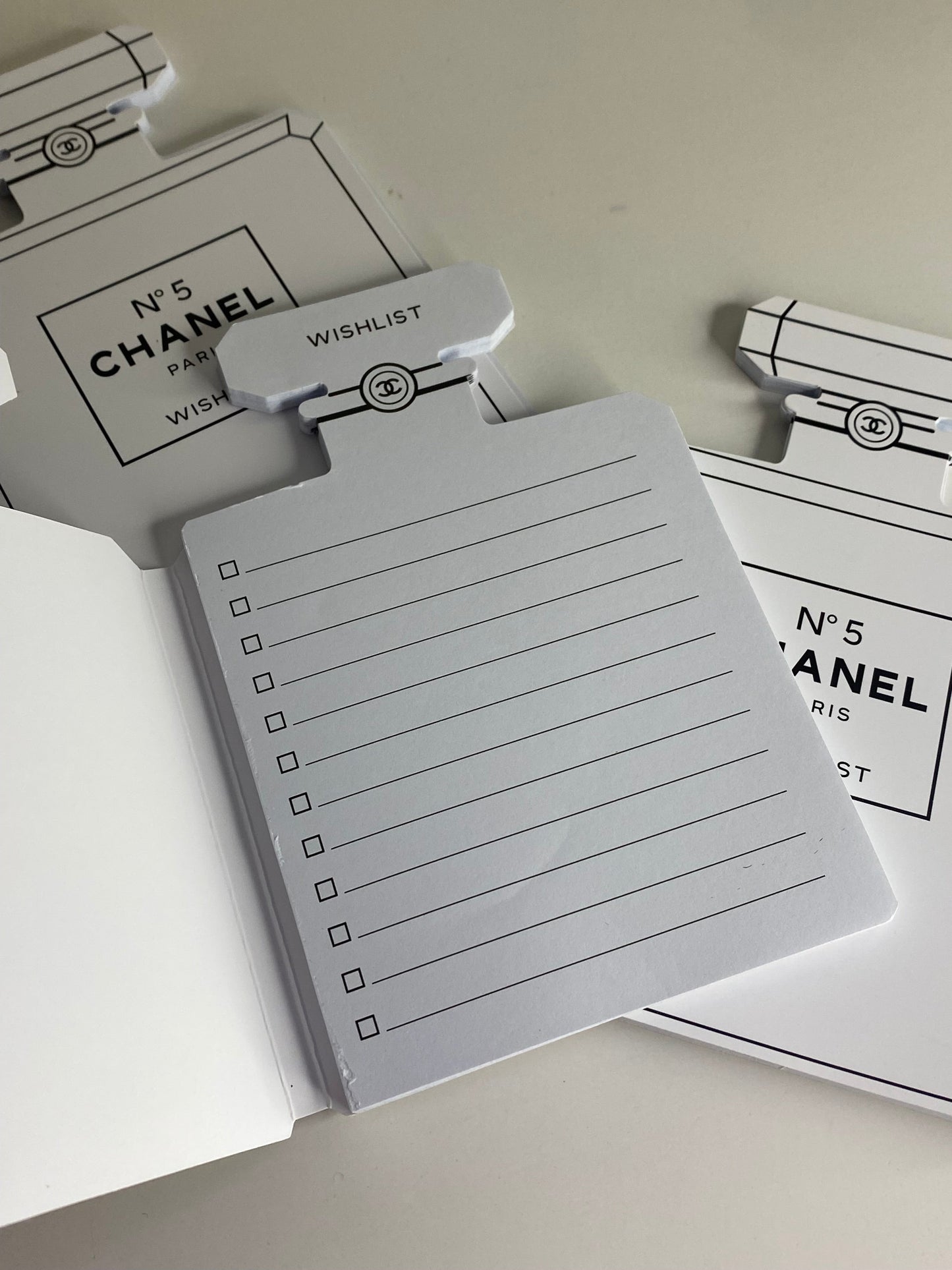 Chanel N°5 Perfume Bottle Notepad - Wishlist Edition