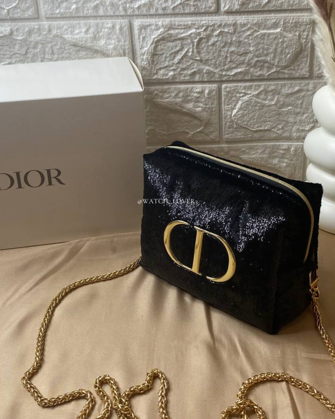 Dior CD Shiny Bag - Gold Chain