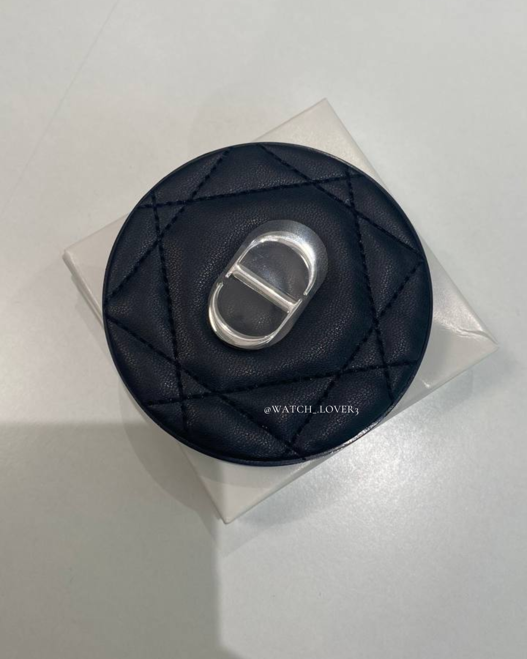 Dior Double Face Mirror - Black Leather