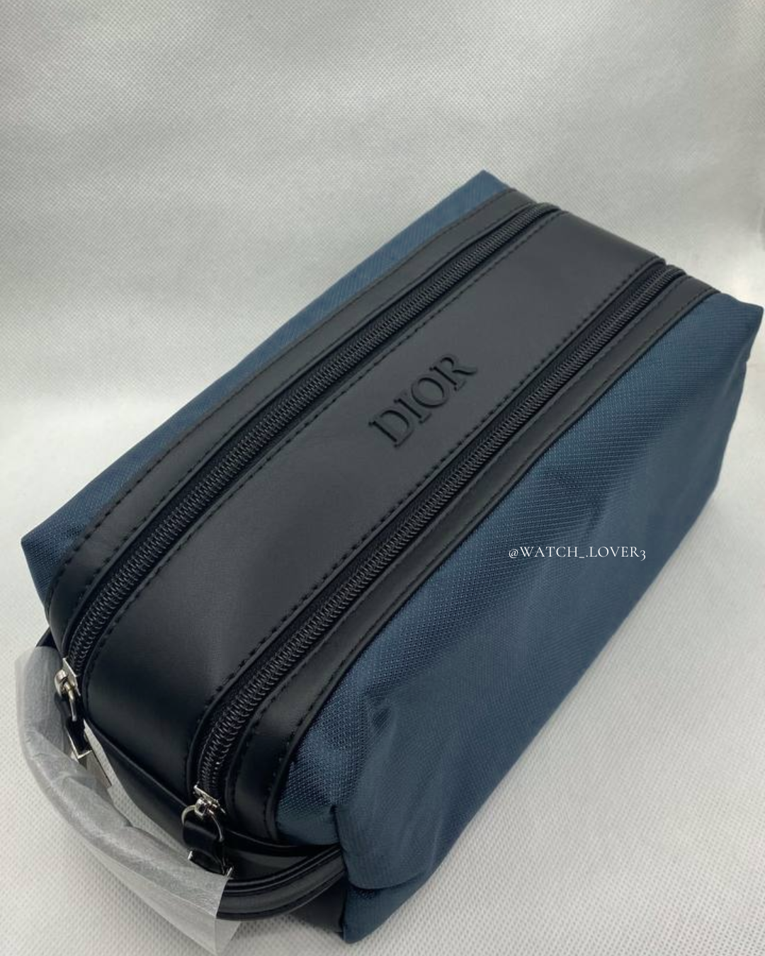 Dior Double Sided Pouch - Navy