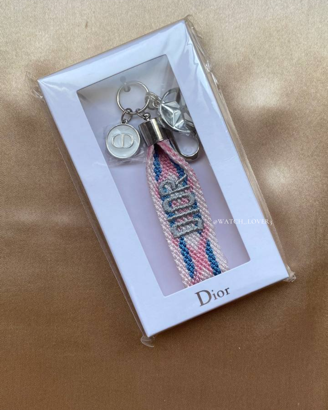Dior Pink Keychain