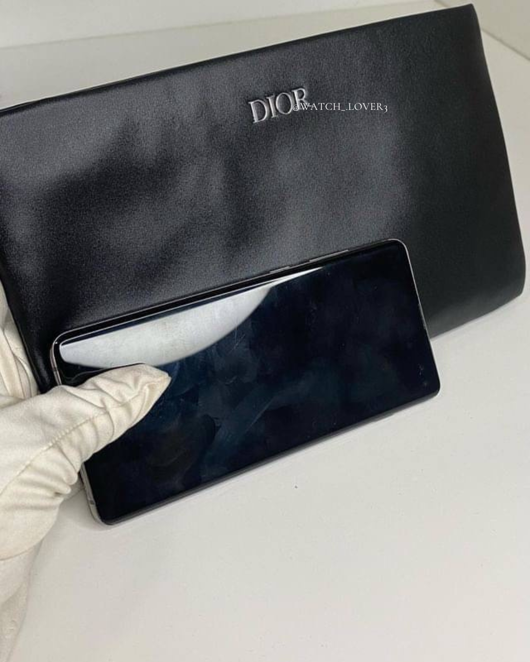 Dior Vegan Leather Pouch