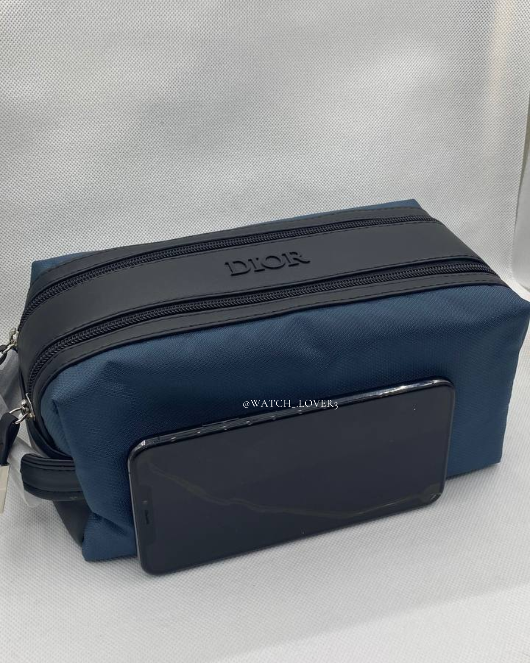Dior Double Sided Pouch - Navy