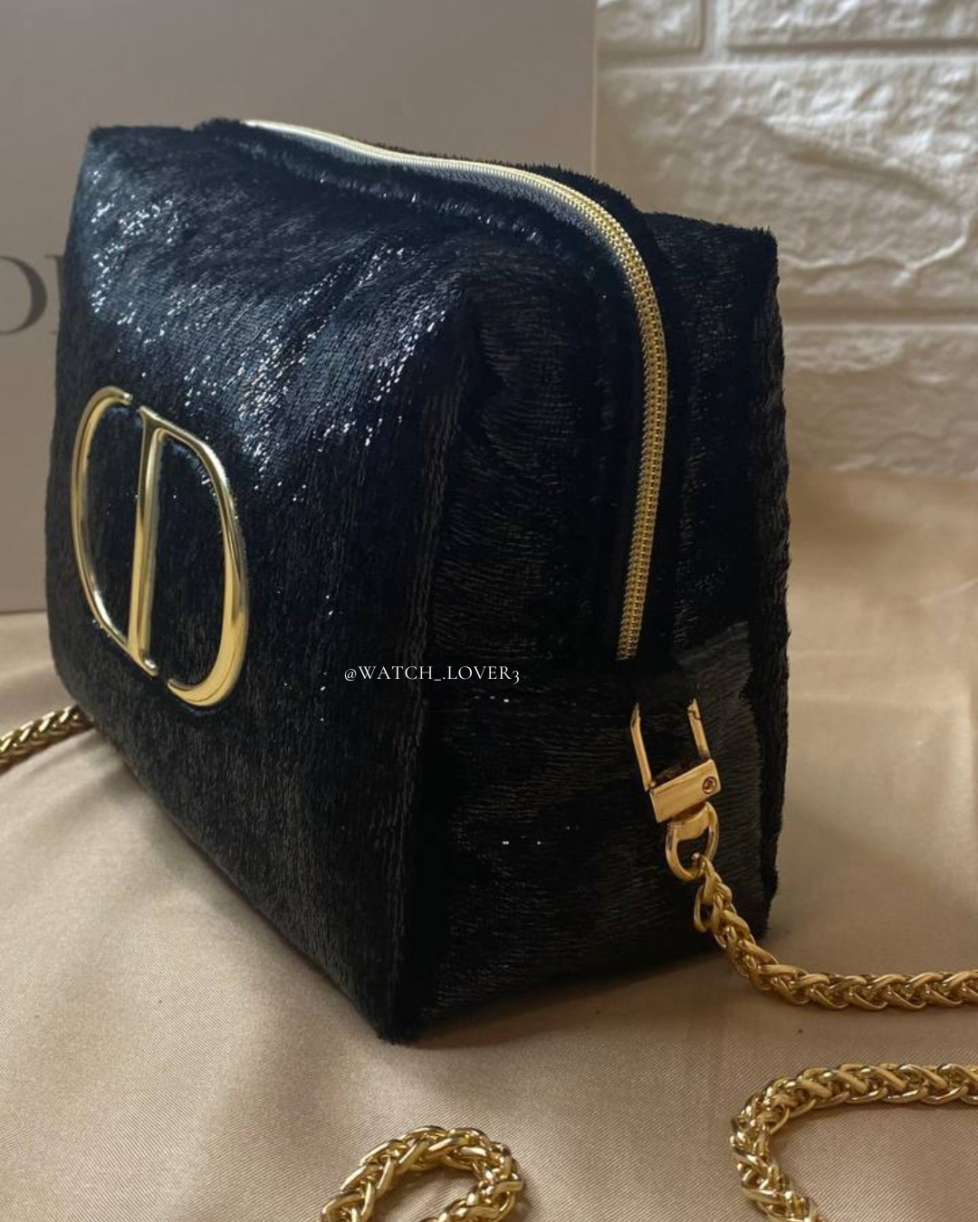 Dior CD Shiny Bag - Gold Chain