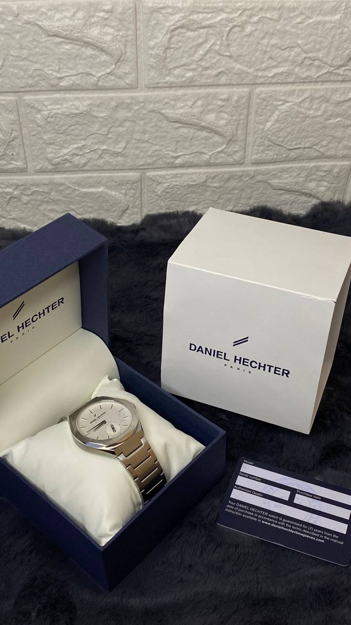 Daniel Hechter Fusion Man Silver White Watch