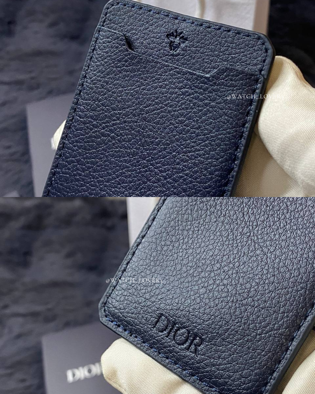 Dior Navy Cardholder