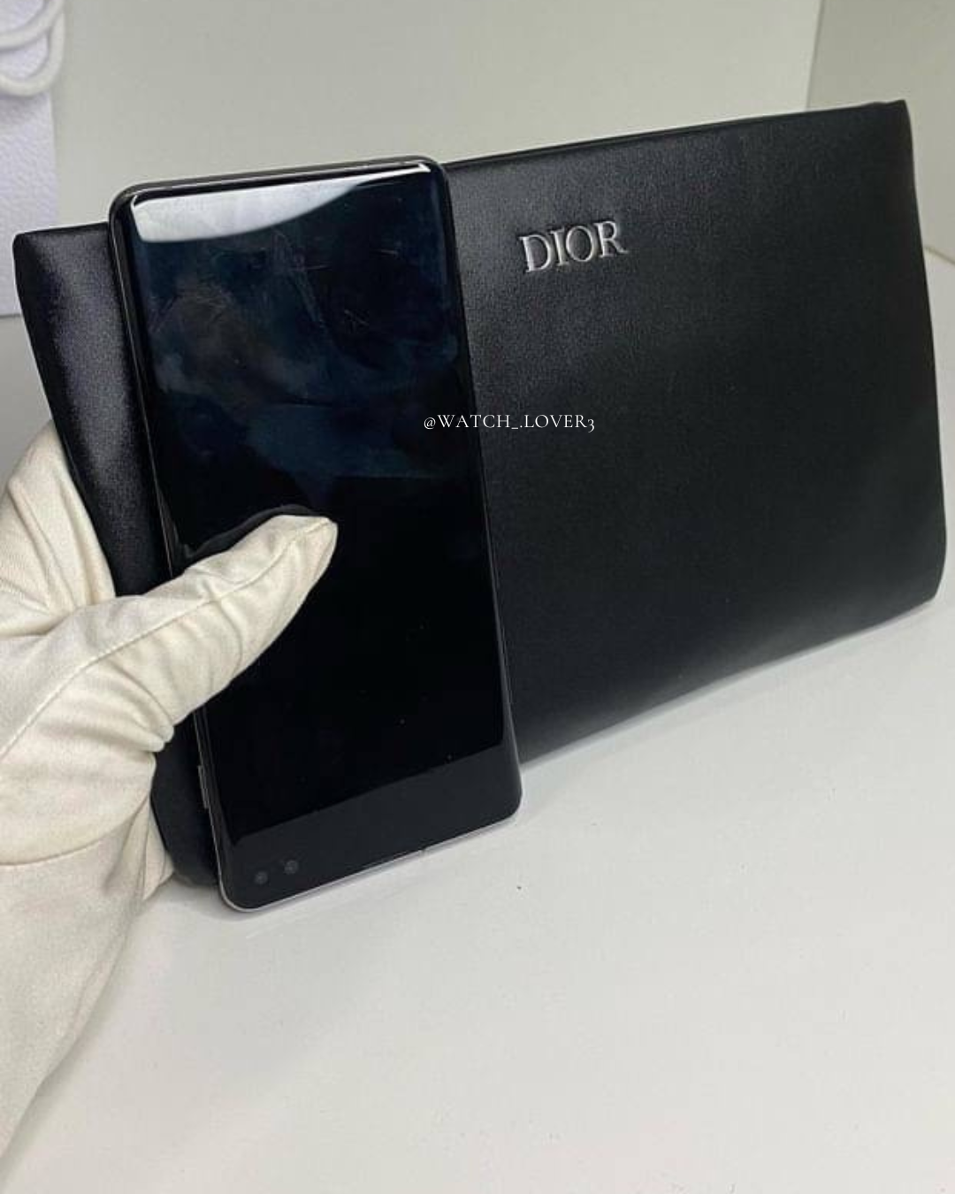 Dior Vegan Leather Pouch