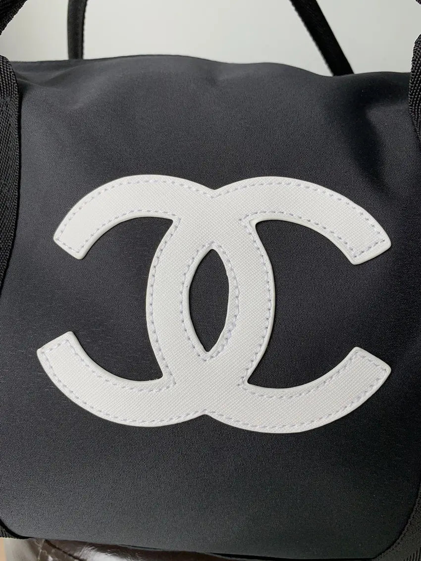 Chanel Gym/Travel Bag - White Logo