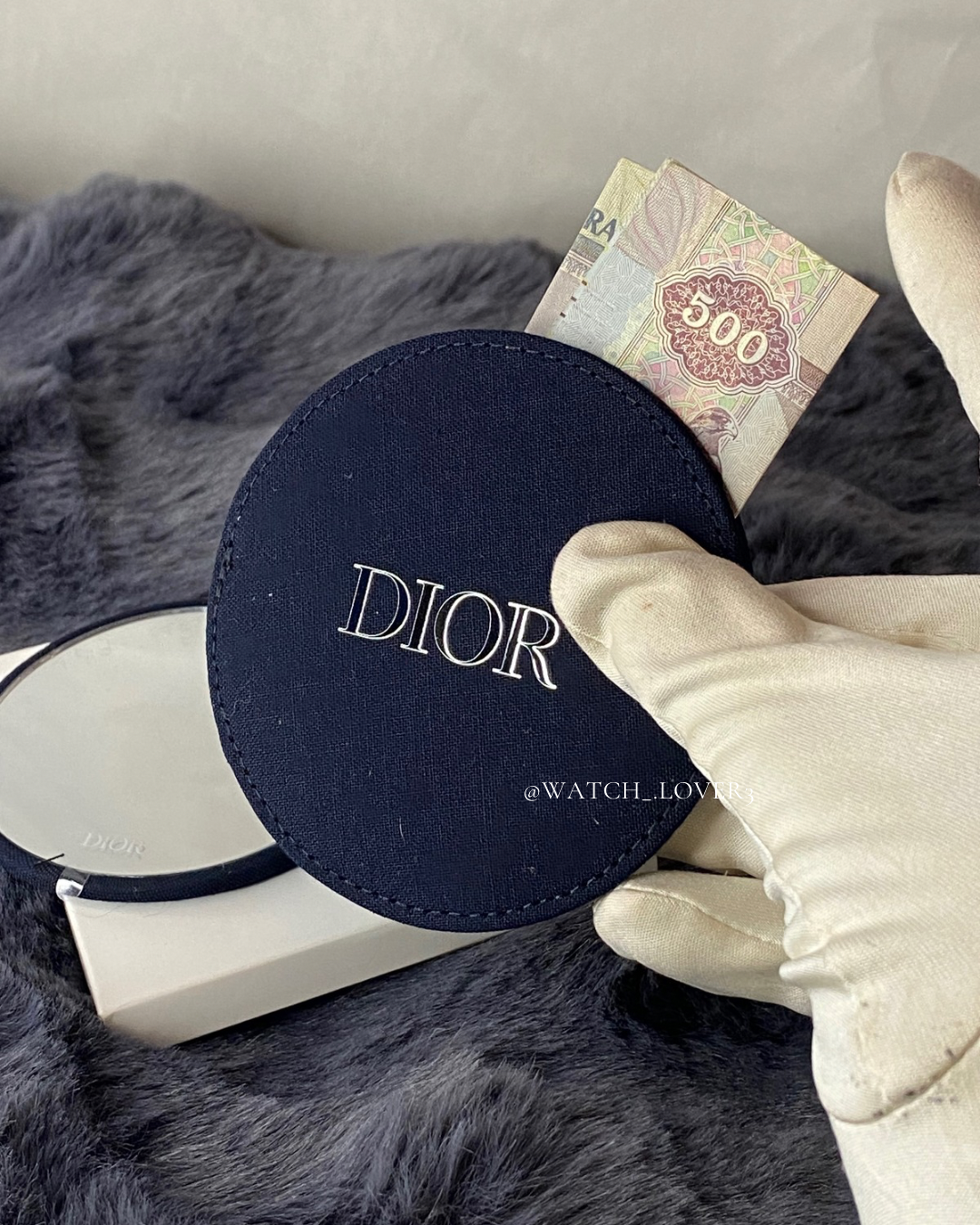 Dior Pocket Mirror - Dark Navy
