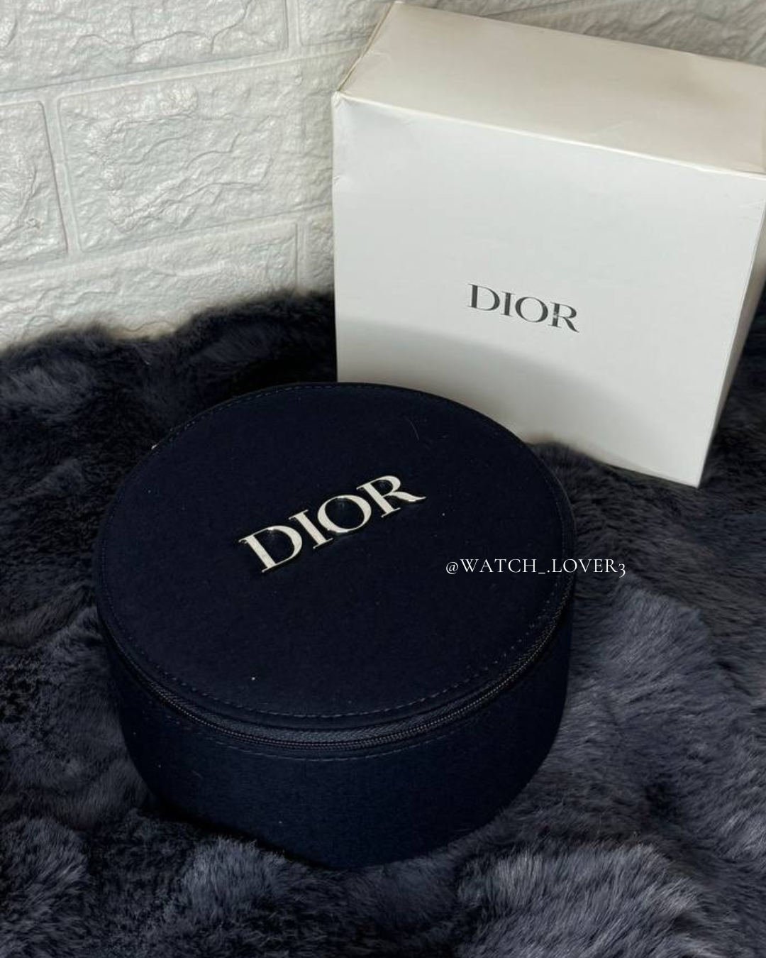 Dior Vanity Pouch Makeup Case - Black