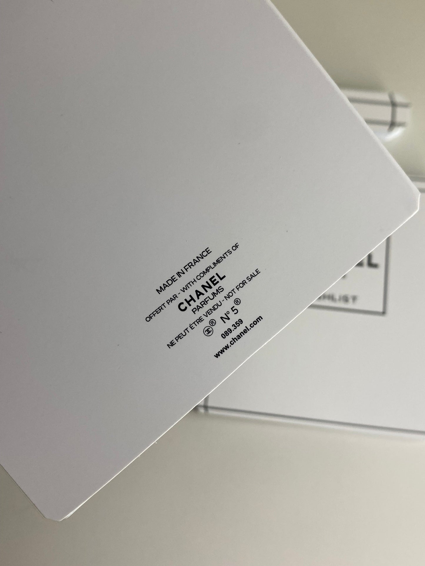 Chanel N°5 Perfume Bottle Notepad - Wishlist Edition