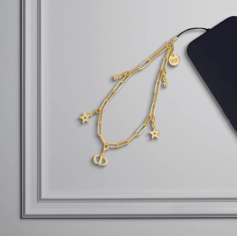 Dior Phone Hanger / Chain - Gold