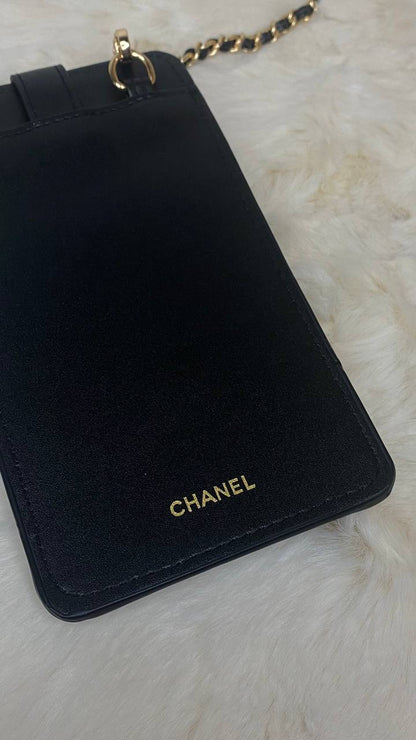 Chanel Coco Crush Crossbody Phone Holder Bag - Black